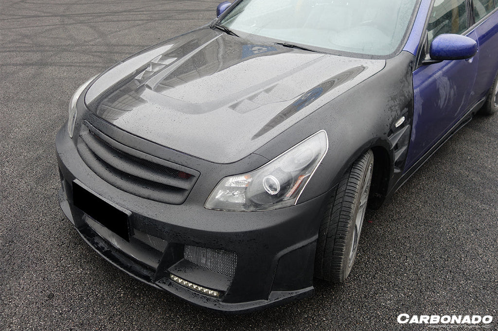 2007-2009 Infiniti G35/G37 Sedan BS Style Hood - Carbonado Aero