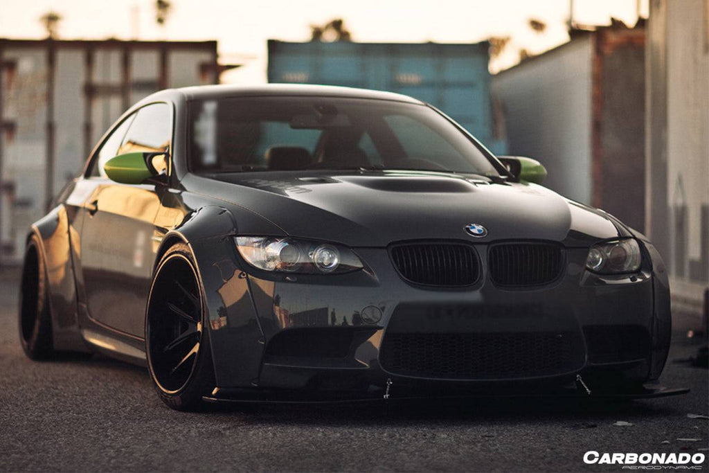 2008-2012 BMW M3 E92/E93 DE Style Carbon Fiber Front Lip - Carbonado Aero