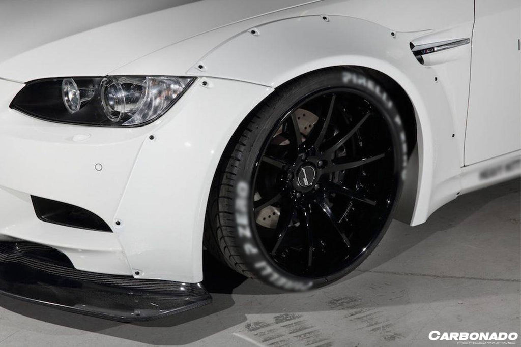 2008-2012 BMW M3 E92/E93 DE Style Carbon Fiber Front Lip - Carbonado Aero