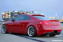Load image into Gallery viewer, 2008-2015 Infiniti G37s Coupe DTM-I Style Carbon Fiber Rear Lip - Carbonado Aero