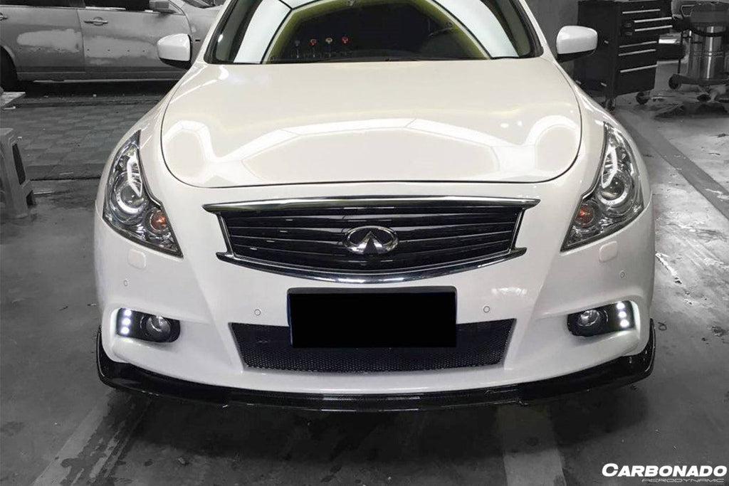 2010-2013 Infiniti G25/G37 Sedan EU Style Carbon Fiber Front Lip - Carbonado Aero
