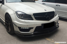 Load image into Gallery viewer, 2012-2014 Mercedes Benz W204 C63 AMG Sedan/Coupe BK Style Front Canard - Carbonado Aero