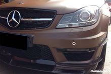 Load image into Gallery viewer, 2012-2014 Mercedes Benz W204 C63 AMG Sedan/Coupe BK Style Front Canard - Carbonado