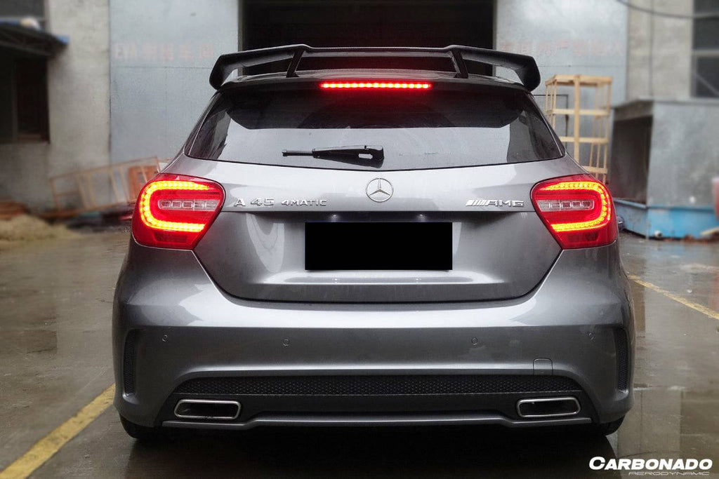 2012-2015 Mercedes Benz W176 A Class A250 A200 A45 AMG CARBON FIBER ROOF WING SPOILER - Carbonado Aero