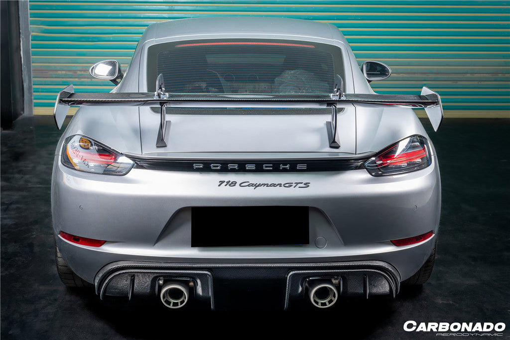 2012-2023 Porsche 718 981 Cayman Boxster GT4RS Style Dry Carbon Fiber Spoiler Wing