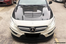 Load image into Gallery viewer, 2013-2018 Mercedes Benz W117 CLA Class Black Sails Style Hood - Carbonado