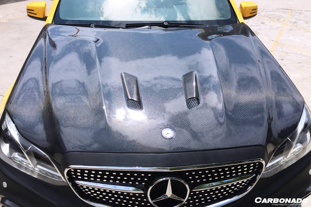 2014-2016 Mercedes Benz E Class W212 BKSS Style Hood - Carbonado