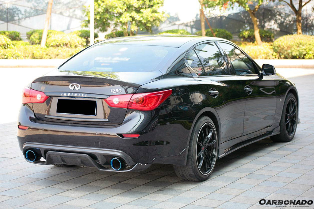 2014-2017 Infiniti Q50 Sedan SN Style Rear Lip - Carbonado Aero