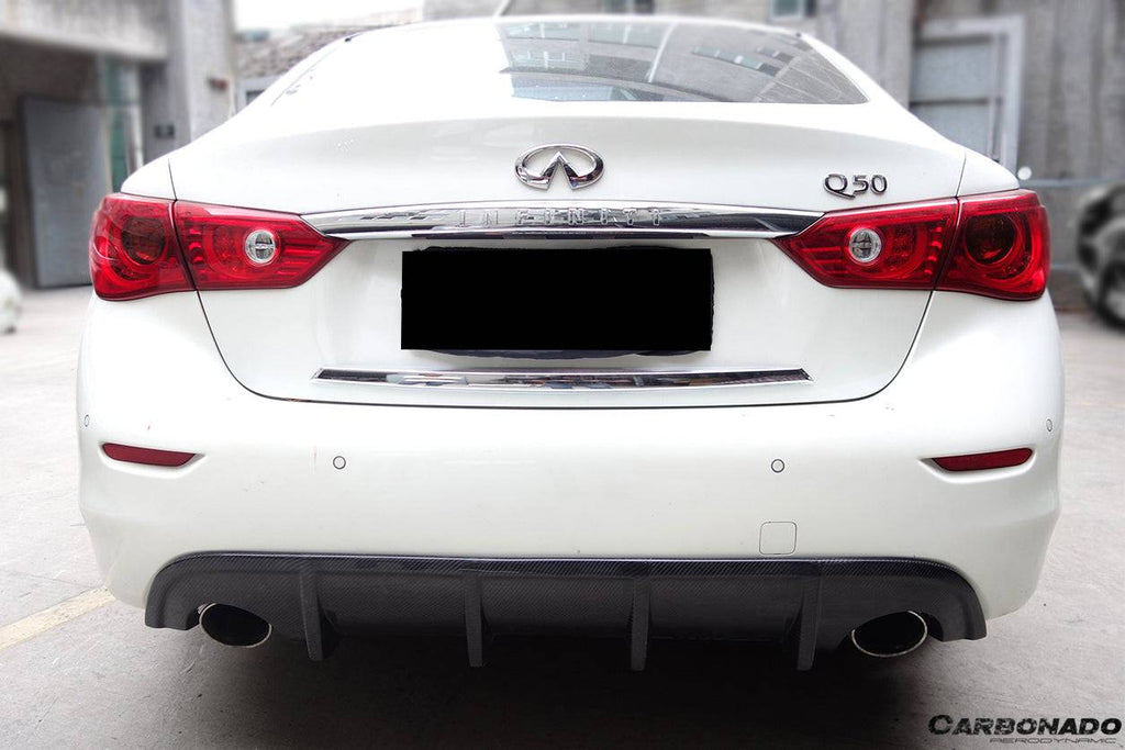 2014-2017 Infiniti Q50 Sedan SN Style Rear Lip - Carbonado Aero