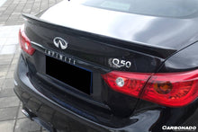 Load image into Gallery viewer, 2014-2017 Infiniti Q50 Sedan SN Style Carbon Fiber Turnk Spoiler - Carbonado Aero