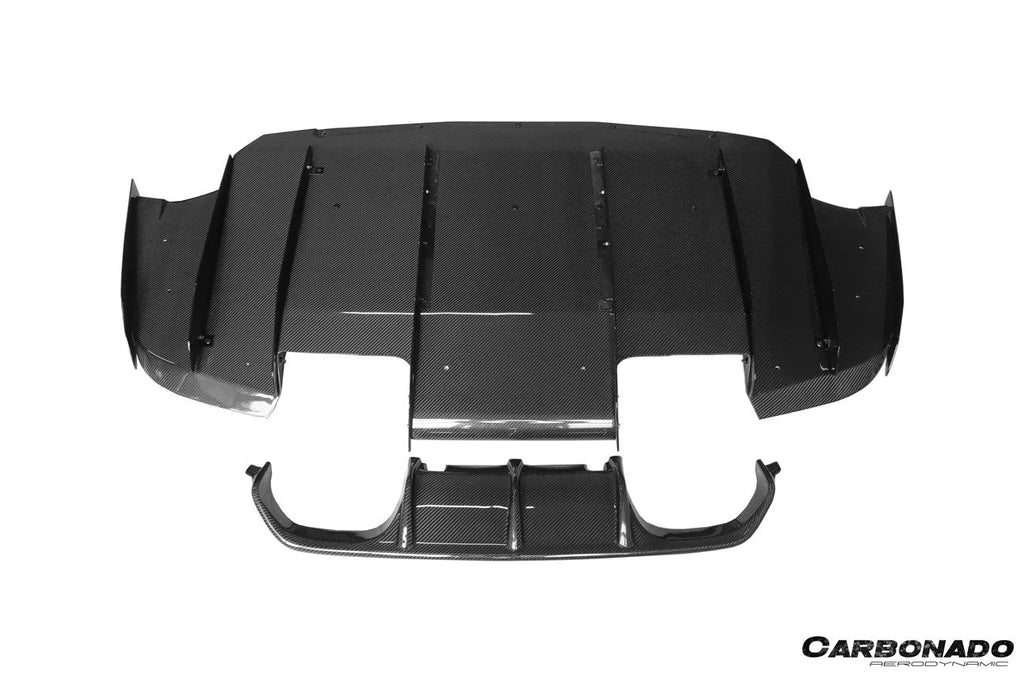 2014-2020 BMW M3 F80 M4 F82 VA Style Carbon Fiber Rear Diffuser and  Lip