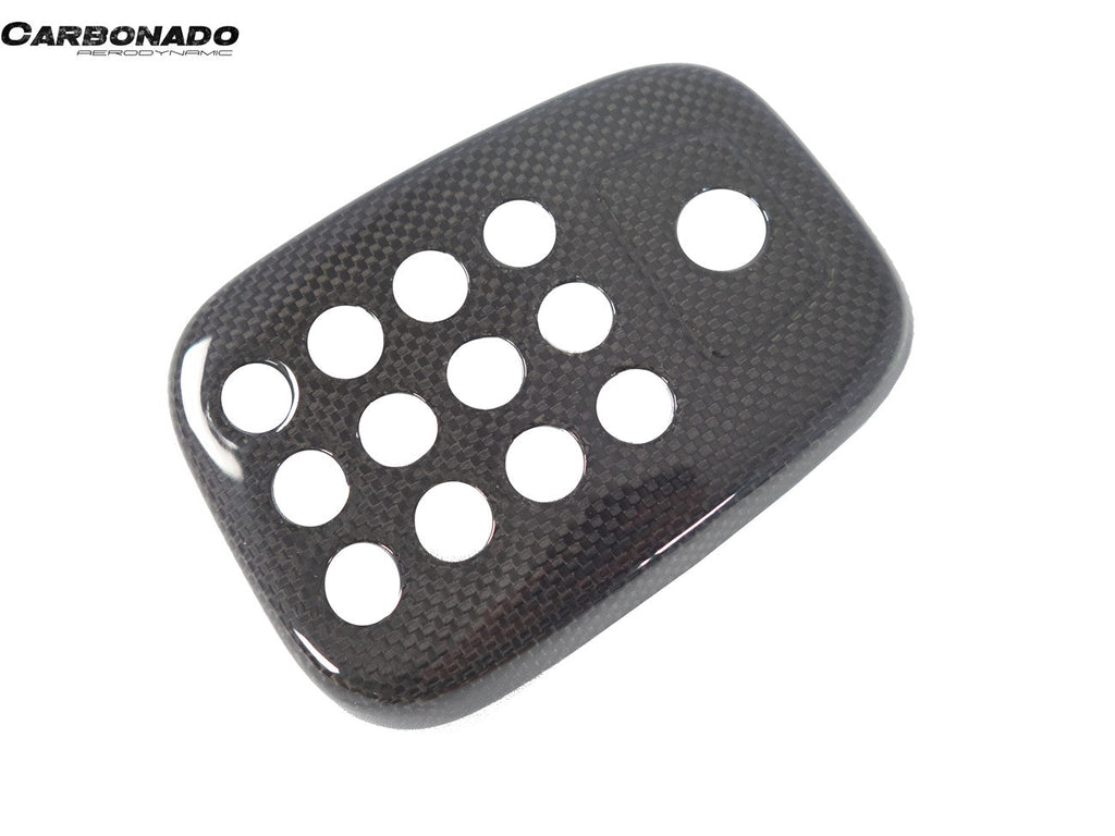 2015-2020 Ferrari 488 GTB Spider Dry Carbon Fiber Rear Black Light Cover With Camera Hole