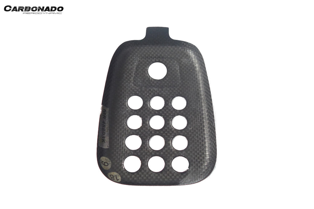 2015-2020 Ferrari 488 GTB Spider Dry Carbon Fiber Rear Black Light Cover With Camera Hole