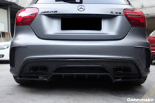 Load image into Gallery viewer, 2016-2018 Mercedes Benz W176 A45 AMG RZS Style Carbon Fiber Rear Lip - Carbonado Aero