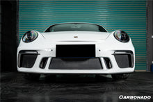 Load image into Gallery viewer, Carbonado 2017-2019 Porsche 911 991.2 GT3 OE Style Dry Carbon Fiber Front Bumper Daytime Running Light Trims