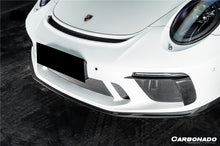 Load image into Gallery viewer, Carbonado 2017-2019 Porsche 911 991.2 GT3 OE Style Dry Carbon Fiber Front Bumper Daytime Running Light Trims
