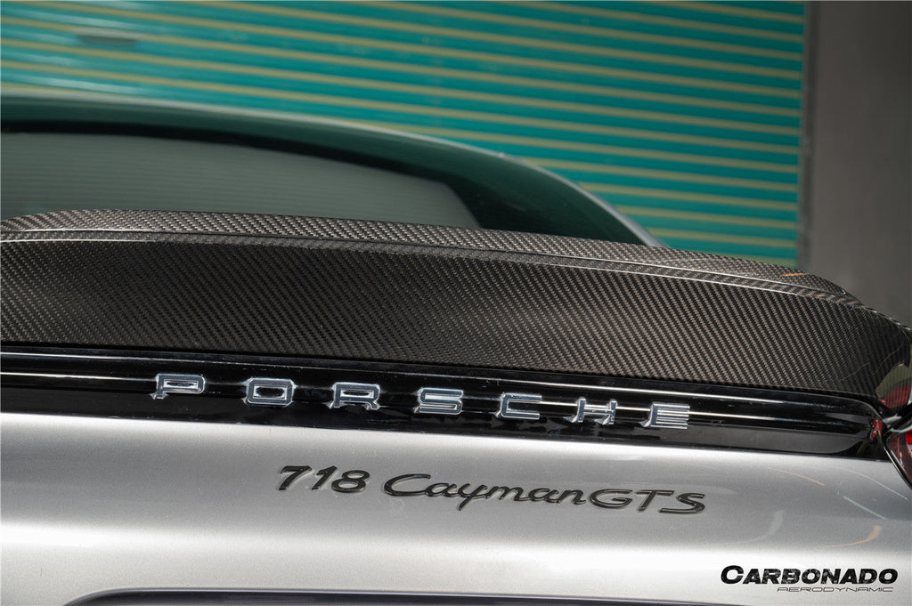 2017-2023 Porsche 718 Cayman Boxster Spyder RS Style Dry Carbon Fiber Spoiler