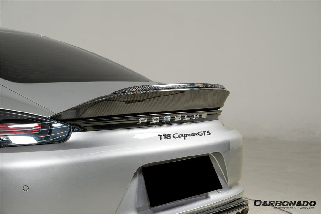 2017-2023 Porsche 718 Cayman Boxster Spyder RS Style Dry Carbon Fiber Spoiler