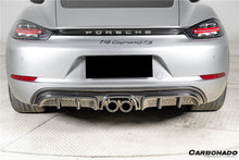 Load image into Gallery viewer, 2017-2023 Porsche 718 Cayman    Boxster GTS Style Dry Carbon Fiber Rear Diffuser Lip
