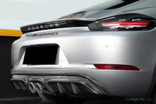 Load image into Gallery viewer, 2017-2023 Porsche 718 Cayman    Boxster GTS Style Dry Carbon Fiber Rear Diffuser Lip