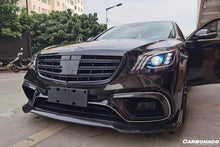 Load image into Gallery viewer, 2018-2020 Mercedes Benz W222.2 S63 AMG BRS Style Carbon Fiber Front Lip - Carbonado Aero