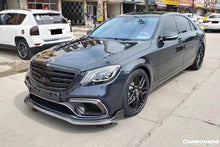 Load image into Gallery viewer, 2018-2020 Mercedes Benz W222.2 S63 AMG BRS Style Carbon Fiber Front Lip - Carbonado Aero