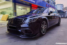 Load image into Gallery viewer, 2018-2020 Mercedes Benz W222.2 S63 AMG BRS Style Carbon Fiber Front Lip - Carbonado Aero