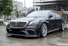 Load image into Gallery viewer, 2018-2020 Mercedes Benz W222.2 S63 AMG BRS Style Carbon Fiber Front Lip - Carbonado Aero