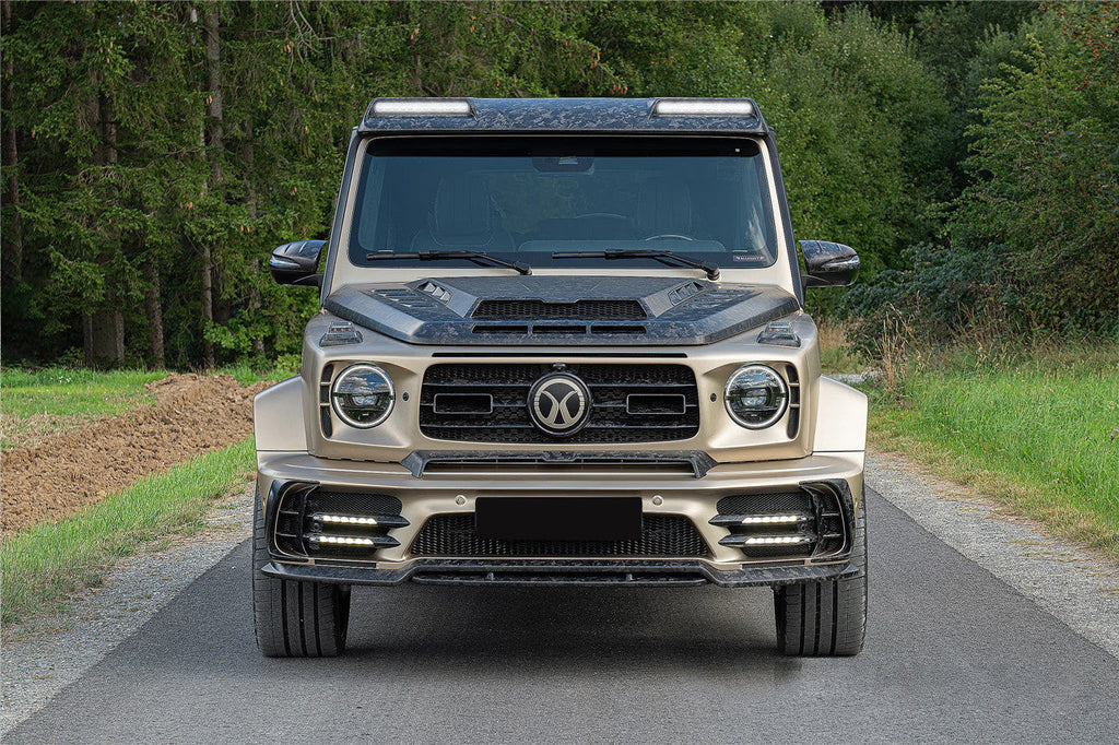 2018-2025 Mercedes Benz G63 AMG & G550 W464 W465 G-Wagon MSY Style Dry Carbon Fiber Front Roof Spoiler - Carbonado