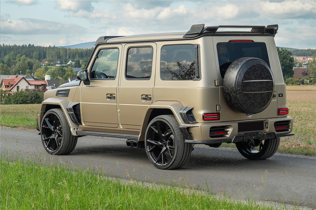 2018-2025 Mercedes Benz G63 AMG G550 W464 W465 G-Wagon MSY Style Dry Carbon Fiber Spare Wheel Tire Replacement