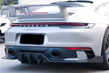 Load image into Gallery viewer, 2019-2023 Porsche 911 992 Carrera &amp; Targa Sport Design Bumper WP Style Dry Carbon Fiber Rear Lip