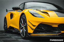 Load image into Gallery viewer, 2021-2024 Lotus Emira NYO MNK Style Dry Carbon Fiber Front Bumper Side Splitter