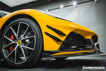 Load image into Gallery viewer, 2021-2024 Lotus Emira NYO MNK Style Dry Carbon Fiber Front Bumper Side Splitter