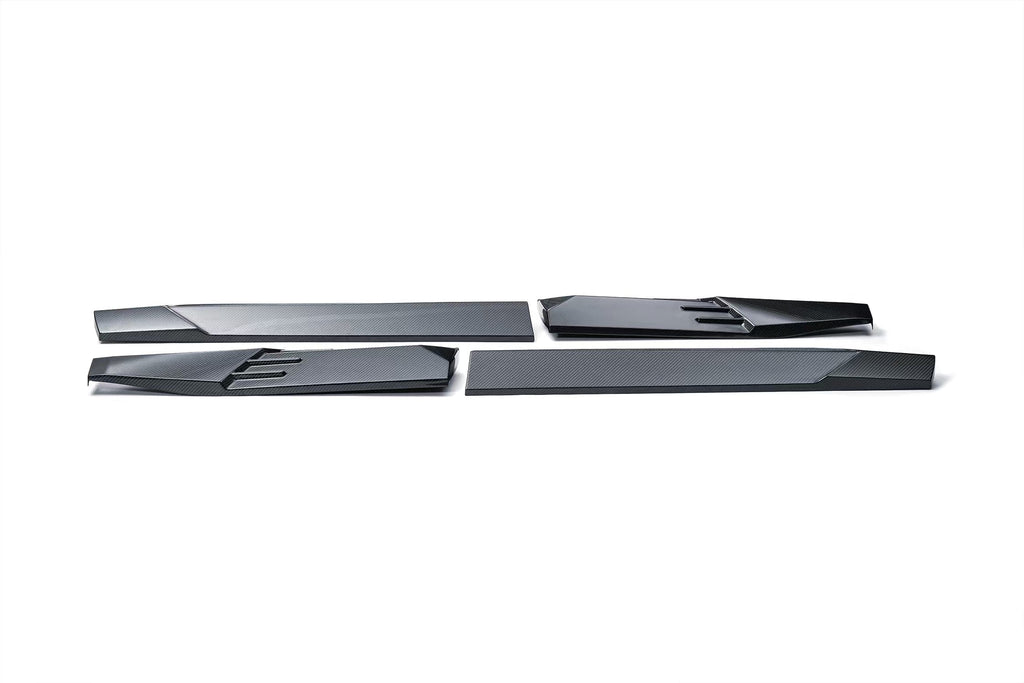 2023-2025 BMW XM G09 LD Style Dry Carbon Fiber Side Skirts With Under Board