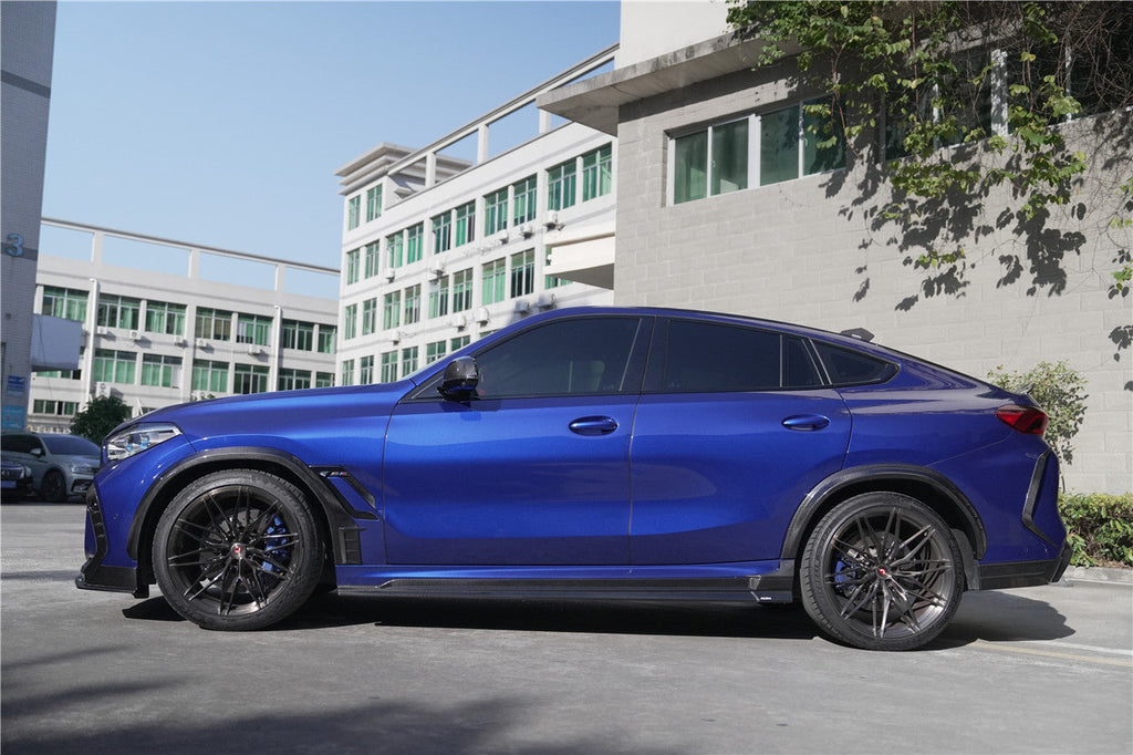 2020-2025 BMW X6M F96 AD Style Dry Carbon Fiber Fender Flare - Carbonado
