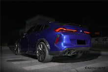 Load image into Gallery viewer, 2020-2025 BMW X6M F96 &amp; G06 X6  AD Style Dry Carbon Fiber Rear Bumper Vent Trims - Carbonado