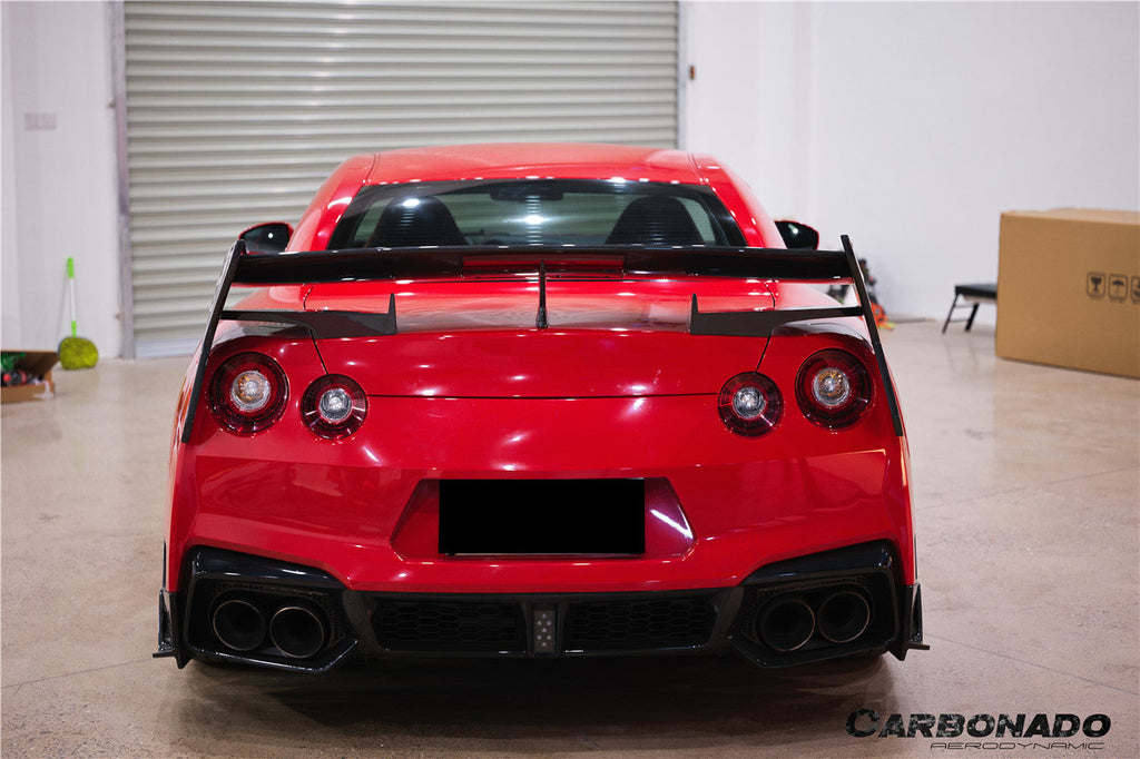 2023-2025 Nissan GTR R35 VS Style Carbon Fiber Rear Bumper Corner Splitter Lip caps