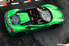 Load image into Gallery viewer, 2015-2020 Ferrari 488 Spider Dry Carbon Fiber Engine Hood With Glass