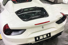 Load image into Gallery viewer, 2015-2019 Ferrari 488 Spider 1x1 Weave Dry Carbon Fiber Engine Hood With Glass - Carbonado