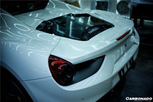 Load image into Gallery viewer, 2015-2020 Ferrari 488 Spider Dry Carbon Fiber Engine Hood With Glass