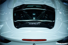 Load image into Gallery viewer, 2015-2020 Ferrari 488 Spider Dry Carbon Fiber Engine Hood With Glass
