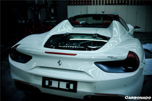 Load image into Gallery viewer, 2015-2020 Ferrari 488 Spider Dry Carbon Fiber Engine Hood With Glass
