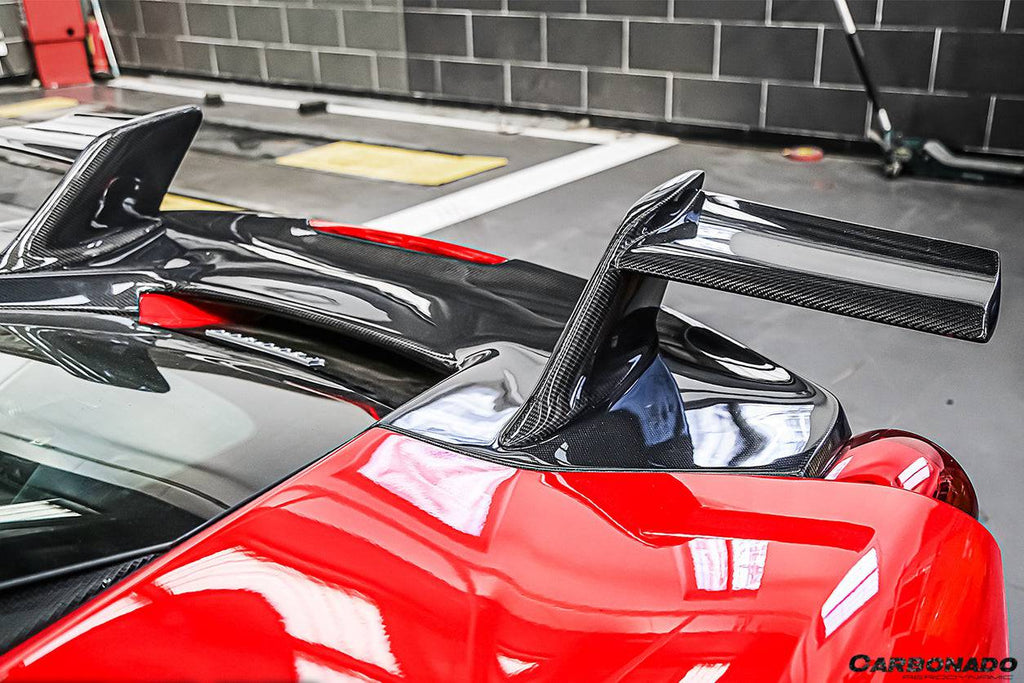 2015-2019 Ferrari 488 GTB MSY Style Trunk Wing Spoiler - Carbonado