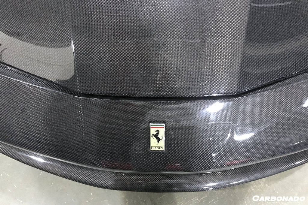 2015-2020 Ferrari 488 GTB Spyder OE Style Carbon Fiber Hood - Carbonado Aero