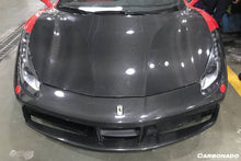 Load image into Gallery viewer, 2015-2020 Ferrari 488 GTB &amp; Spider OE Style Carbon Fiber Hood - Carbonado