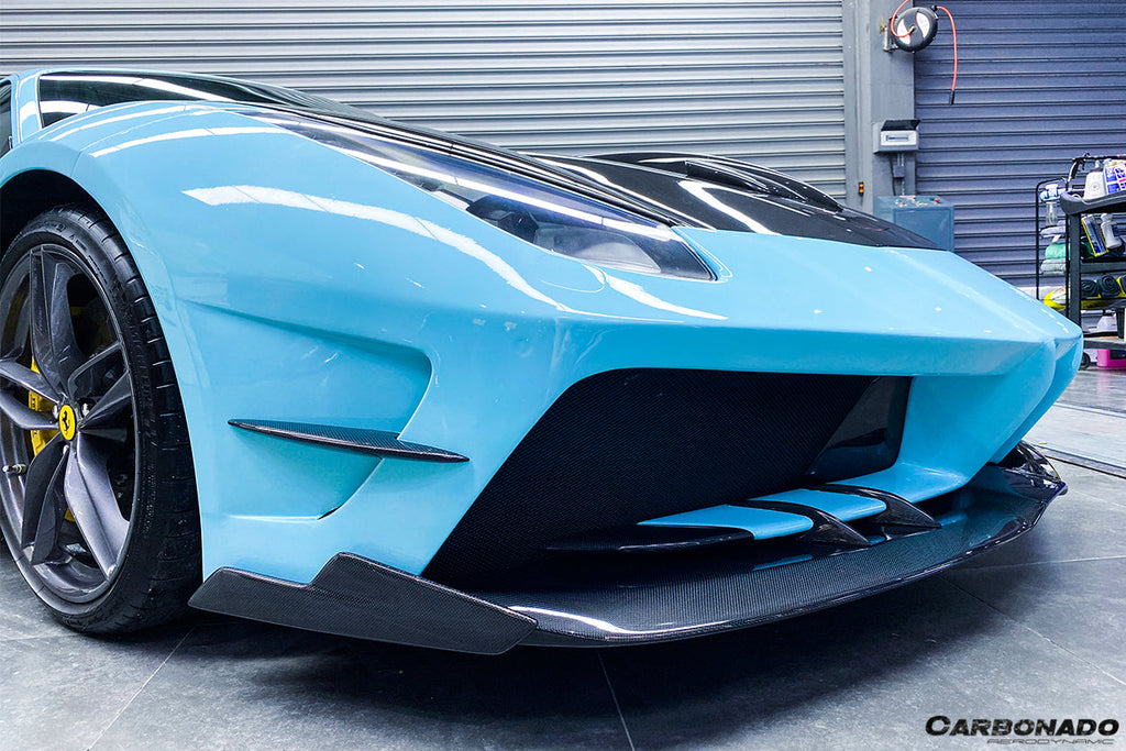2015-2020 Ferrari 488 GTB & Spider MA Style Partial Carbon Fiber Front Bumper