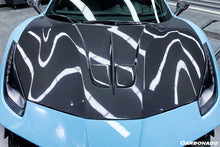 Load image into Gallery viewer, 2015-2019 Ferrari 488 GTB/Spyder MA Style Carbon Fiber Hood - Carbonado Aero