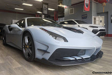 Load image into Gallery viewer, 2015-2019 Ferrari 488 GTB &amp; Spider MA Style Carbon Fiber Front Bumper - Carbonado