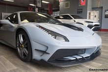 Load image into Gallery viewer, 2015-2020 Ferrari 488 GTB &amp; Spider MA Style Partial Carbon Fiber Front Bumper
