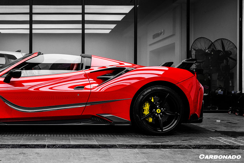 2015-2020 Ferrari 488 GTB & Spider MSY Style Carbon Fiber Side Air Intake Fins